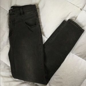 High waisted skinny jeans